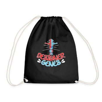 Design Genes Design Students Humor - Drawstring Bag - black - Front
