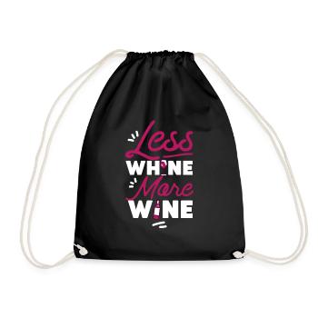 Sommelier Wine Drinking Tasting - Turnbeutel - Schwarz - Vorne