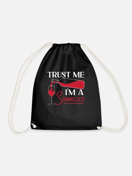 Sommelier Wine Drinking Tasting - Turnbeutel - Schwarz