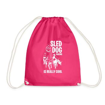 Les courses de chiens de traîneau sont vraiment cool - Sac de sport léger - fuchsia - Devant