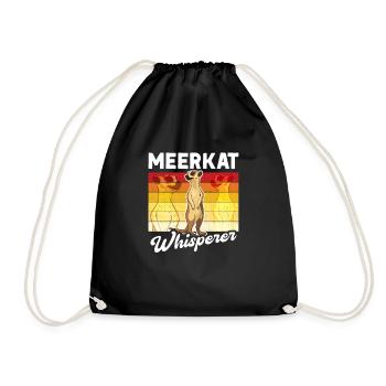 Erdmännchen Flüsterer Meerkat Whisperer - Sac de sport léger - noir - Devant