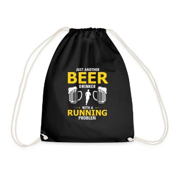 Juste un autre buveur de bière avec un problème de course - Sac de sport léger - noir - Devant