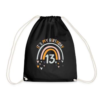 13 ans Rainbow Rainbow 13ème anniversaire - Sac de sport léger - noir - Devant