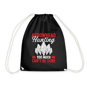 Arrowhead Hunting Artifact Collecting - Drawstring Bag - black - Front
