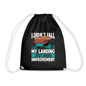 Kiteboarder Landings besoin d’amélioration Kite - Sac de sport léger - noir - Devant