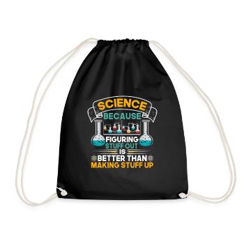 La science parce que la drôle de tribu geek - Sac de sport léger - noir - Devant