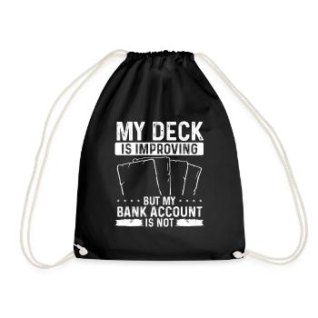 Jeu de cartes à collectionner le jeu de compte bancaire Deck - Sac de sport léger - noir - Devant