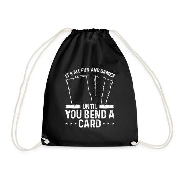 Jeu de cartes à collectionner jusqu’à ce que vous pliiez une collection de cartes - Sac de sport léger - noir - Devant