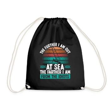 Planche à voile Plus loin Je suis sorti Vintage Rig - Sac de sport léger - noir - Devant