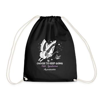 Rett-Syndrom RTT Awareness Warrior Unterstützung - Turnbeutel - Schwarz - Vorne