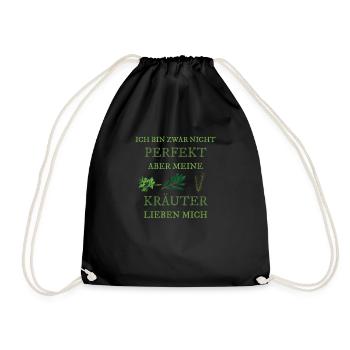 Herbes Herbes Sauvages Jardinier - Sac de sport léger - noir - Devant