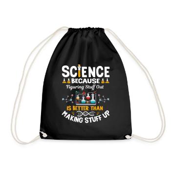 La science parce que la drôle de tribu geek - Sac de sport léger - noir - Devant