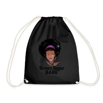 Sassy Black Queen Proud African American Women - Drawstring Bag - black - Front