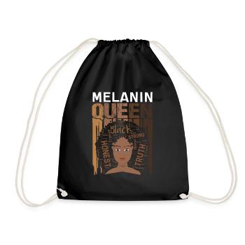 Mélanine Reine Fière Noire - Sac de sport léger - noir - Devant
