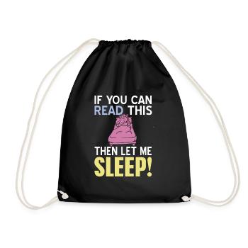Si vous pouvez lire ceci, laissez-moi dormir! Drôle - Sac de sport léger - noir - Devant