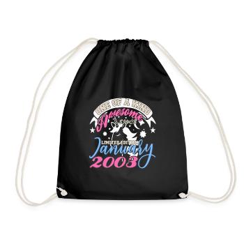 One Of A Kind Génial depuis janvier 2003 - Sac de sport léger - noir - Devant