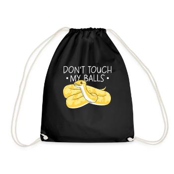 Banana Ball Python Don't Touch My Balls - Turnbeutel - Schwarz - Vorne