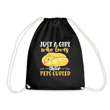 Banana Ball Python Just A Girl Who Loves Their - Turnbeutel - Schwarz - Vorne