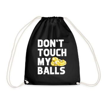 Banana Ball Python Don't Touch My Balls - Turnbeutel - Schwarz - Vorne