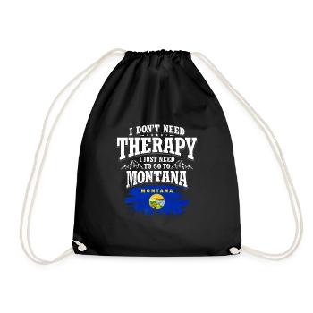 Montana - Drawstring Bag - black - Front