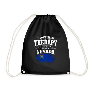 Nevada - Drawstring Bag - black - Front
