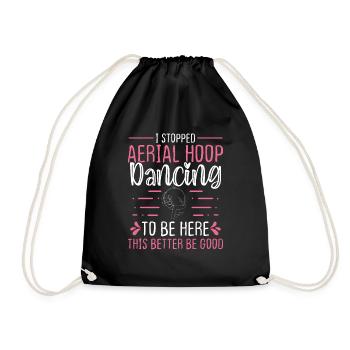 Aerial Hoop This better bet good Aerial Dancer - Drawstring Bag - black - Front