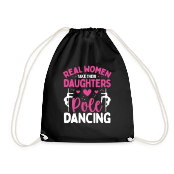 Pole Dance Real Women take their Pole Dancing - Turnbeutel - Schwarz - Vorne