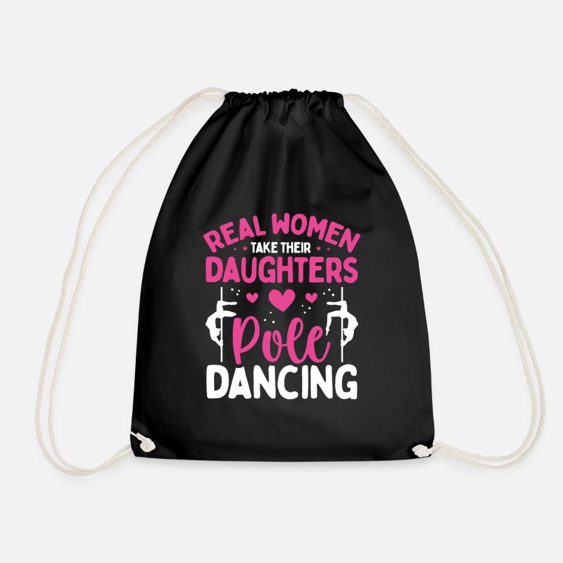 Pole Dance Real Women take their Pole Dancing - Turnbeutel - Schwarz