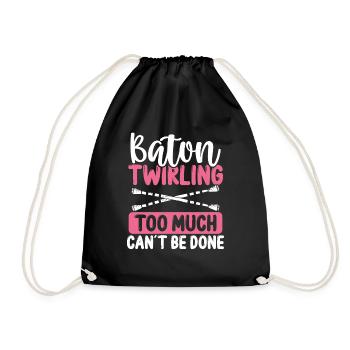 Baton Virevoltant trop Bâton Lancer La Fille Hobby - Sac de sport léger - noir - Devant