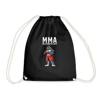 Pitbull MMA Gemischte Kampfsportarten Kämpfen - Turnbeutel - Schwarz - Vorne