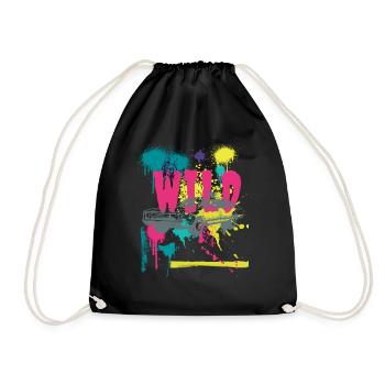 Wild Musclecar - Drawstring Bag - black - Front