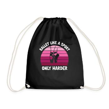 Ballet Dancer Dance Ballerina Sport Girl Femme - Sac de sport léger - noir - Devant