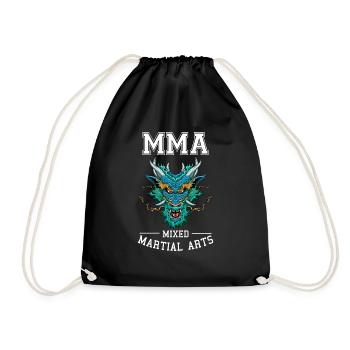 Mixed Martial Arts asiatisch Asiatischer Drache - - Turnbeutel - Schwarz - Vorne