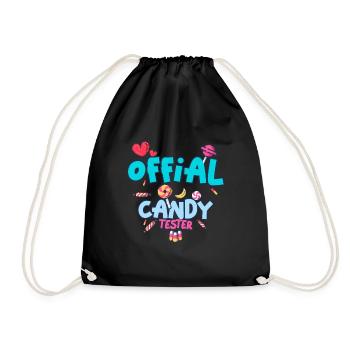 Candy Tester Lollipop Candy Halloween - Sac de sport léger - noir - Devant