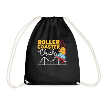 Roller Coaster Girl Chicken Roller - Turnbeutel - Schwarz - Vorne