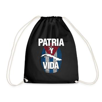 Patria Y Vida Cuba Cuban Freedom Movement - Drawstring Bag - black - Front