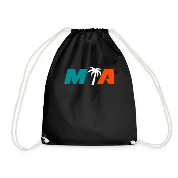 Miami Florida Palm Tree - Drawstring Bag - black - Front