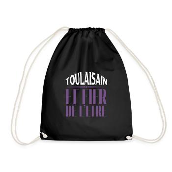 Toulousaine et fière de l'être - Sac de sport léger - noir - Devant