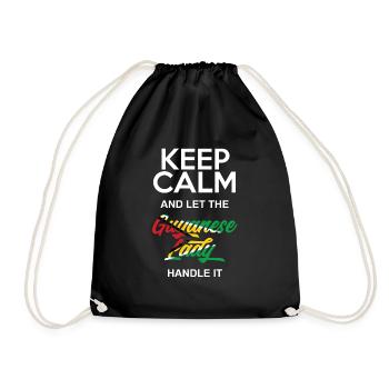 Guyanese Guyana Woman - Drawstring Bag - black - Front