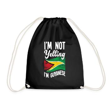 Je suis Guyan drôle Guyaner - Sac de sport léger - noir - Devant