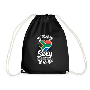 Funny Gift To Guyanese Heritage - Drawstring Bag - black - Front
