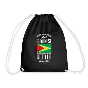 Smart Good Looking And Guyanese - Drawstring Bag - black - Front