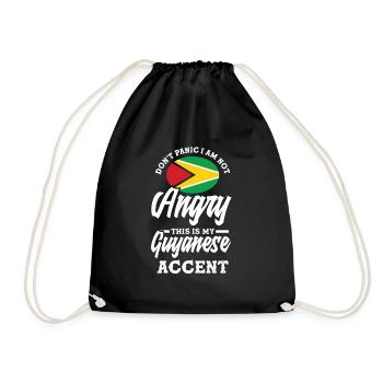 Funny Gift To Guyanese Heritage - Drawstring Bag - black - Front