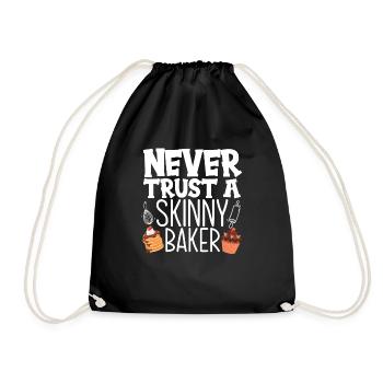 Funny Hobby Baker Gift - Drawstring Bag - black - Front