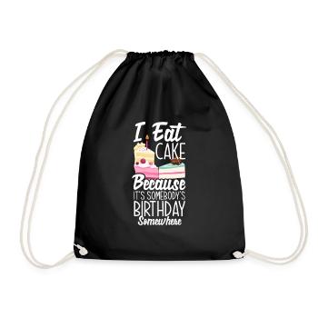 Funny Hobby Baker Gift - Drawstring Bag - black - Front