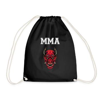 MMA Oni Dämon - Turnbeutel - Schwarz - Vorne