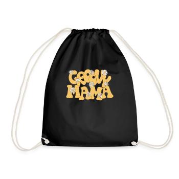 Groovy Mama Shirt 70s Outfits For Women Retro - Sac de sport léger - noir - Devant