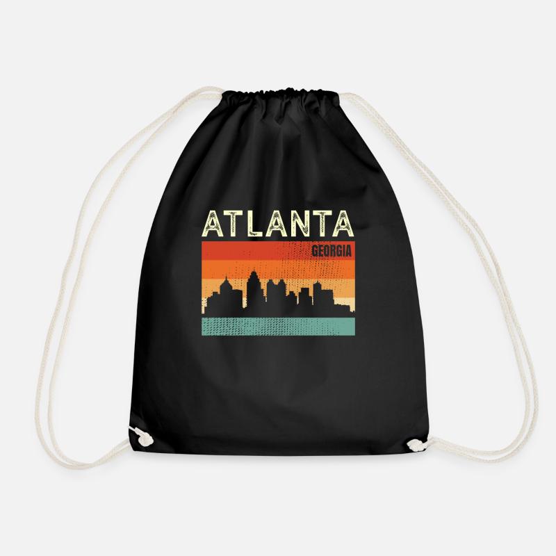 Atlanta Georgien - Turnbeutel - Schwarz