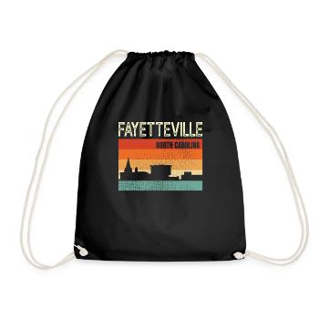 Fayetteville North Carolina - Turnbeutel - Schwarz - Vorne