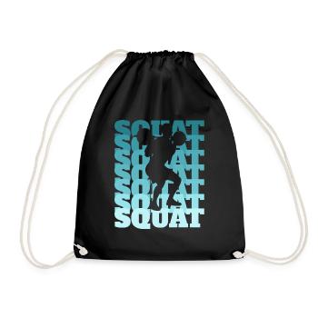 Squat Gym - Sac de sport léger - noir - Devant
